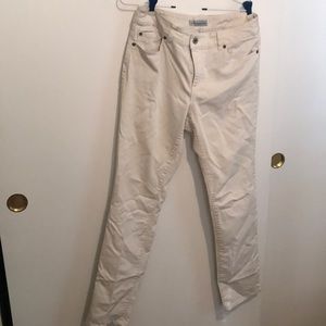 Chico’s cream denim jeans